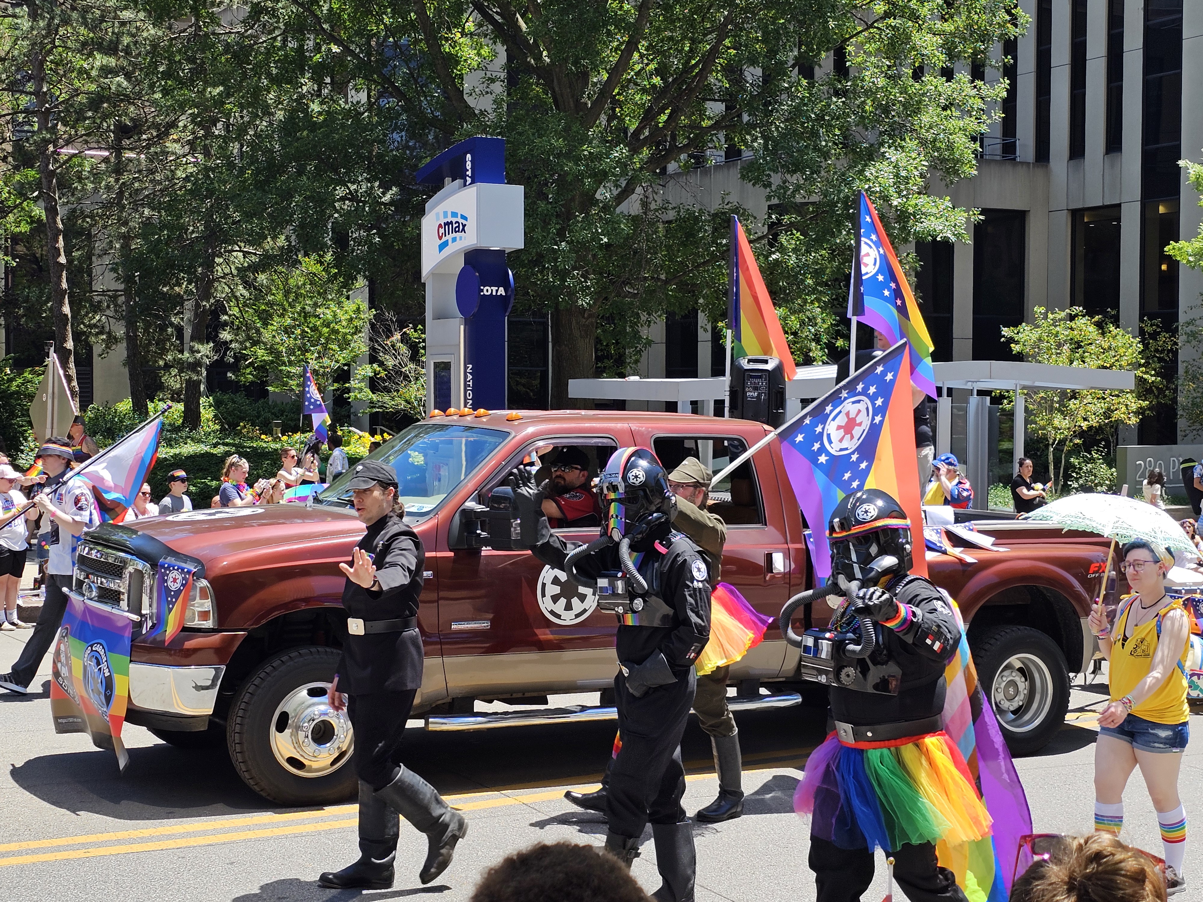 Pride parade celebration