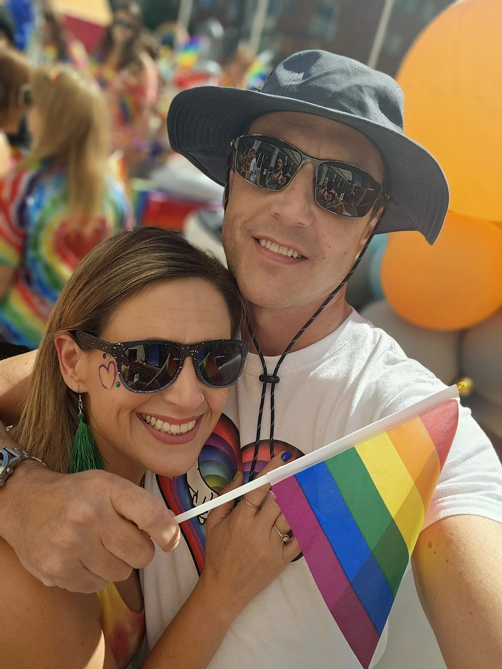 Scott and Penny at Pride, carrying the spirit forward