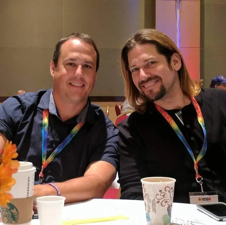 The founder of GaggedDrag with Candi, Wantsome? at a recovery conference in Columbus, Ohio